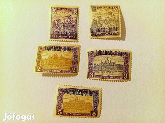 Nyugat-Magyarország III. 5 db bélyege garanciával