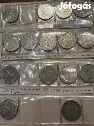 Nyugat német 5 Márkások 1980-1986 pénz érme