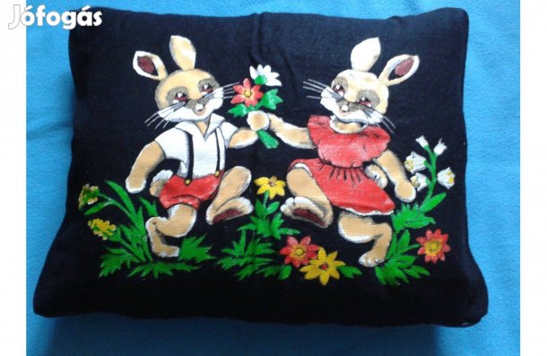 Nyuszis díszpárna, dísz párna