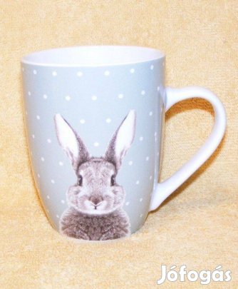 Nyuszis porcelán bögre