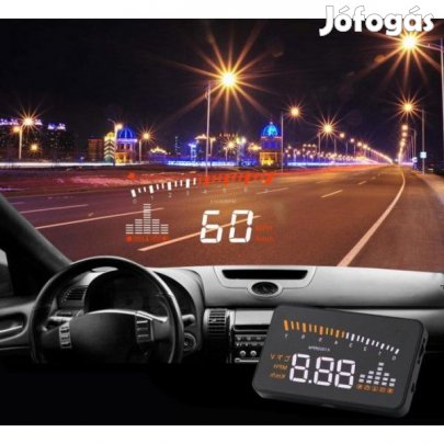 OBD HUD Head Up Display szélvédőre vetítő fedélzeti computer