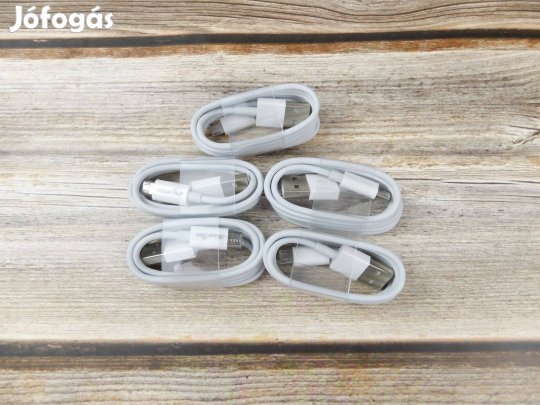 OEM USB 2.0 Microusb 2.0 adatkábel 1m fehér Új!
