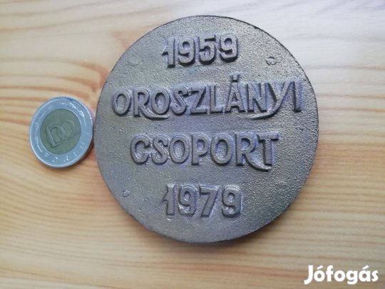 OMBKE emlékérem 1979-es Oroszlányi Bányász csoport ritka d