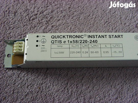 OSRAM Quicktronic Qtise 1x58W fénycső előtét