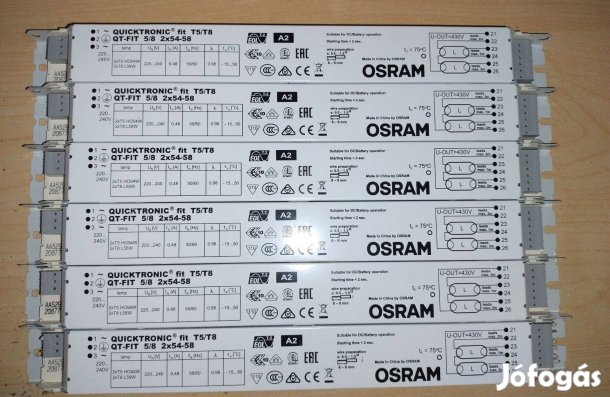 OSRAM előtét QT-Fit 5/8 2x54-58W eladó, 220-240 W