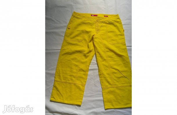OS Style sárga len női halásznadrág ( 36-os )