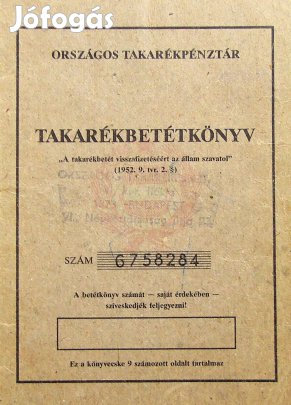 OTP Takarékbetétkönyv 1986