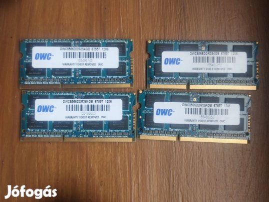 OWC8566DDR3S4GB, ddr3 memória ram 4 GB DDR3 1066 MHz