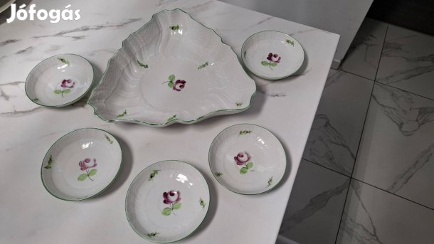 Ó Herendi porcelán kínáló tál szett
