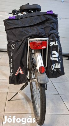 O' Brien kétoldalas kerékpáros táska túrázáshoz is
