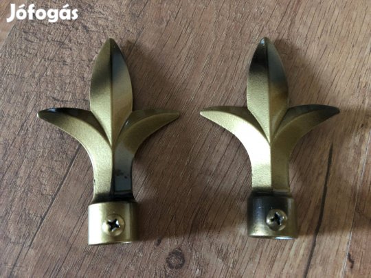 Óarany fém karnisvég 2db