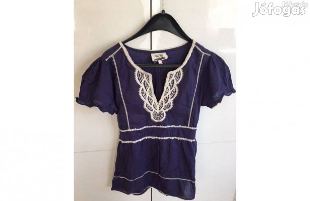 Oasis lila színű elegáns rövid ujjú felső 38