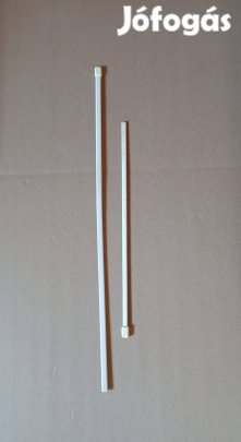 Obi Gardinia Lapos vitrázsrúd fehér teleszkopós függönykarnis