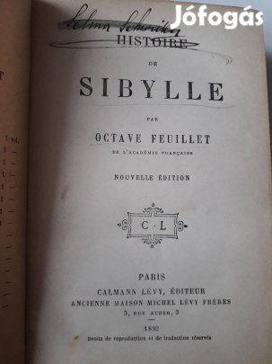 Octave Feullet : Sibylle, francia nyelven, könyv