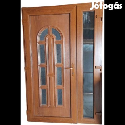 Odie  Aranytölgy  Műanyag bejárati ajtó  138×208 - NYITHATÓ OLDALL