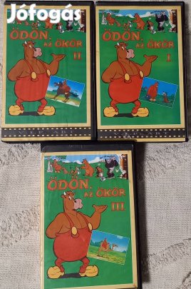 Ödön az ökör 1-2-3 - rajzfilm vhs - nagytok