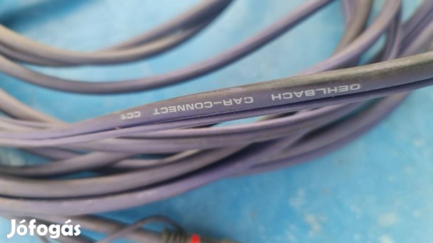 Oehlbach Auto Hi-Fi Audio kábel aranyozott RCA dugóval