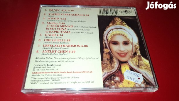 Ofra Haza Yemenite Songs Cd 1987 UK