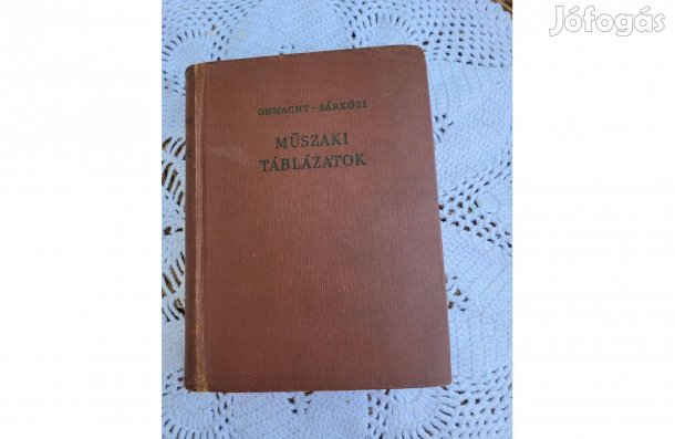 Ohmacht Róbert-Sárközi Zoltán Műszaki táblázatok