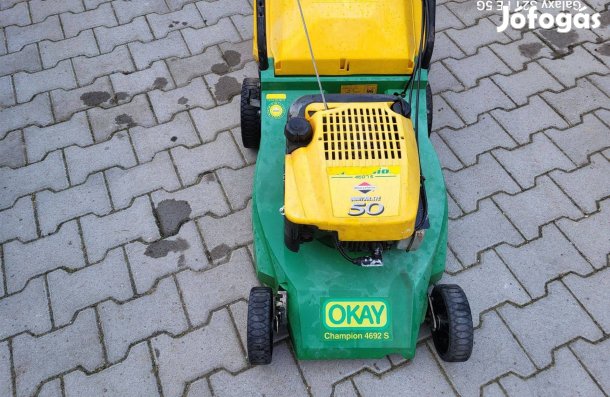 Okay: Briggs motoros -önjáró + gyűjtős fűnyíró