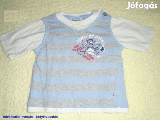 Okay csíkos sárkány mintás póló 12-18 hó méret 86