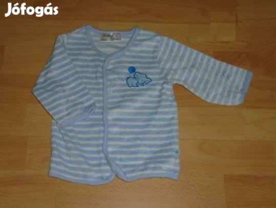 Okay kék fehér csíkos elefántos kardigán 3-6 hó (méret 68)