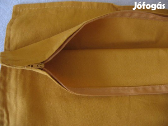 Okker párnahuzat - pamut