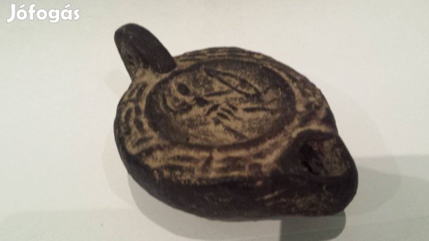 Ókori római terrakotta olajlámpa olaj lámpa birodalom mécses ritkaság