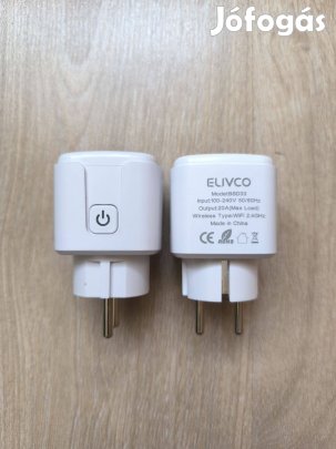 Okos konnektor 2 db - wifi, ewelink app, fogyasztás mérő, 20A
