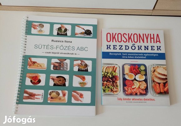 Okoskonyha kezdőknek, sütés - főzés abc szakács - oktató könyvek