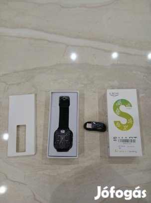 Okosóra (Lige Smart watch KM02) vadiúj, fóliázva, dobozában, tartoz