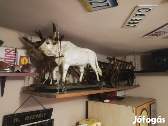 Ökrös szekér - régiség, makett