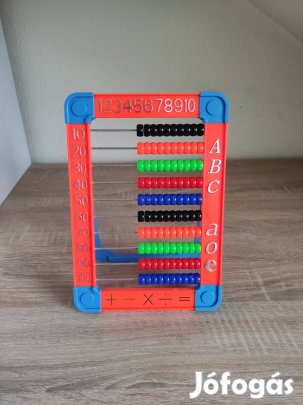 Oktató játék iskolai műanyag abakusz 22,5 cm