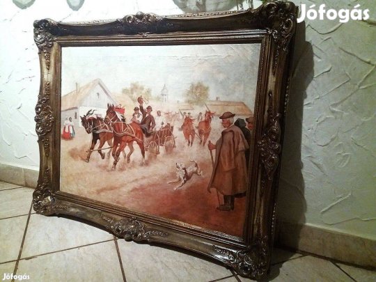 Olaj festmény "M.Szabó 1865" signó!