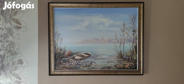 Olajfestmény Tihany