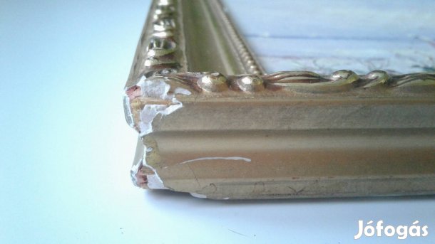 Olajfestmény díszes fakeretben 