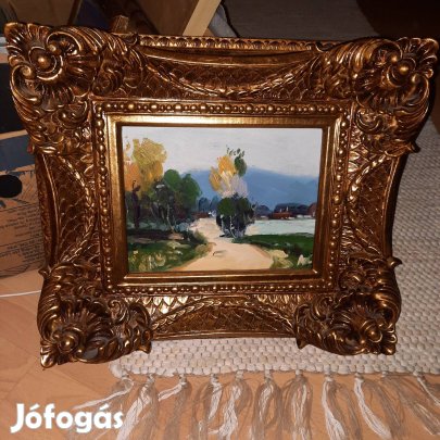 Olajfestmény exkluzív fakeretben,keret árban eladó