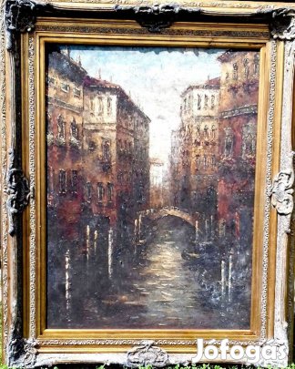 Olajfestmény nagy méretű(!), múlt századi, Keszthelyen eladó!