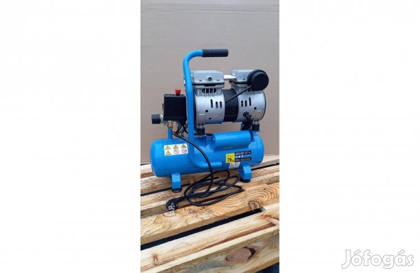 Olajmentes kompresszor 550W motorral 2 hengeres csendes légkompresszor