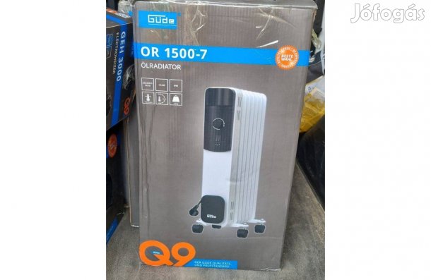 Olajradiátor 3 hőfokozattal 1500W-os teljesítménnyel, garanciával