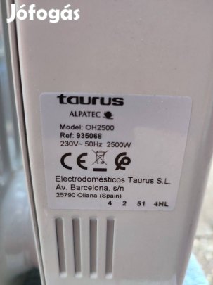 Olajradiátor eladó 2500 W