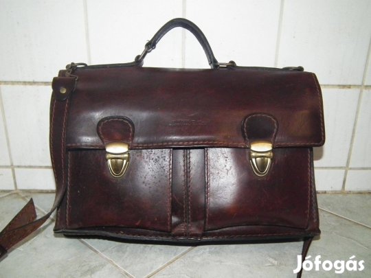 Olasz Colection Luattro Folletti férfi bőr táska valódi bőrtáska