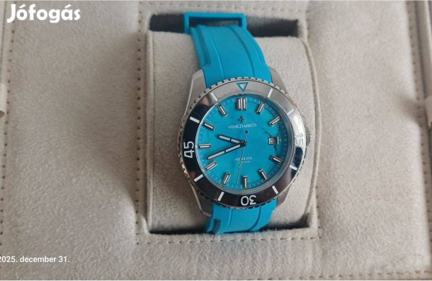 Olasz Dizájn!!! Nereide Turchese automata Férfi karóra - Új!!