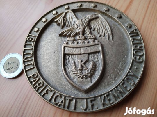 Olasz Gorizia város Kennedy plakett