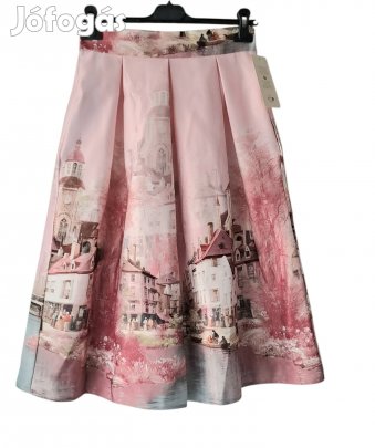 Olasz  zsebes város képes szoknya, csodaszép Új
