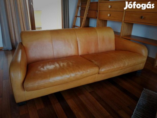 Olasz designer bőr kanapé Molinari valódi marha bőr