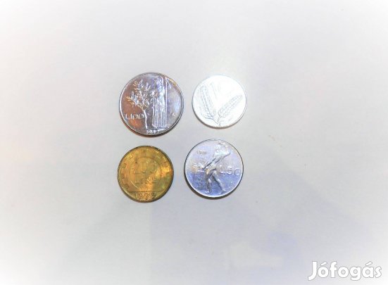 Olasz lira fém pénz csomag egyben