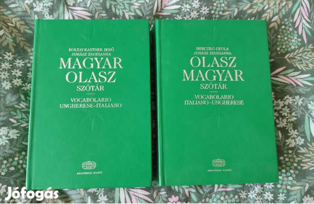 Olasz-magyar és magyar-olasz szótár új állapotban