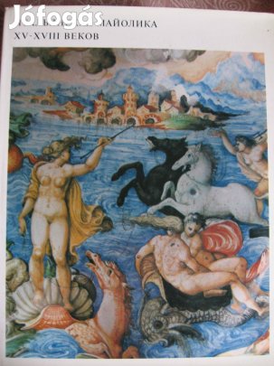 Olasz majolika, angol-orosz nyelvű, könyv