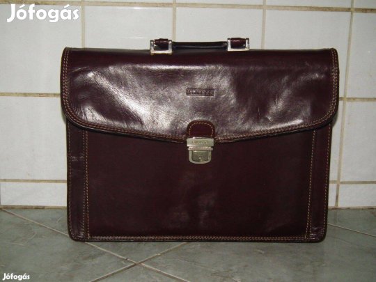 Olasz minőség Rialto kézitáska barna férfi bőrtáska bőr táska